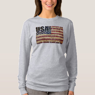 Camiseta Estados Unidos y sus estados federales en estrella
