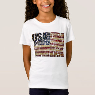 Camiseta Estados Unidos y sus estados federales en estrella