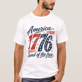 Camiseta Estadounidense 1976 Tierra De Los Libres