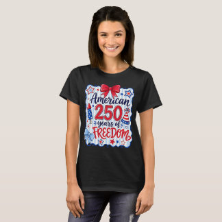 Camiseta Estadounidense 250 Años Libertad Patriótico 4 De J