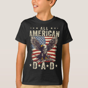 Camiseta Estadounidense Aguila 4 De Julio Día Del Padre Hom