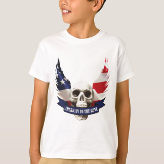 Camiseta Estadounidense al cráneo óseo