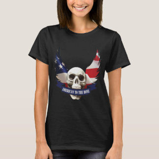 Camiseta Estadounidense al cráneo óseo