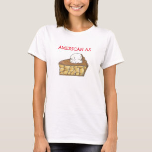 Camiseta Estadounidense como Apple Pie Patriótico Americana