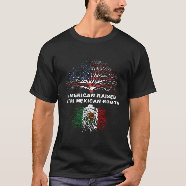 Camiseta Estadounidense Con Raíces Mexicanas Nana Hogar De  (Anverso)