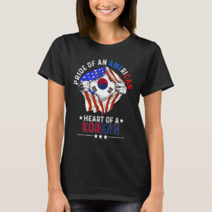 Camiseta Estadounidense coreano Orgullo América Extranjero 