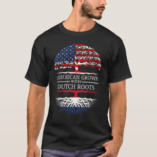 Camiseta Estadounidense Crecido Con Raíces Holandesas, Holl