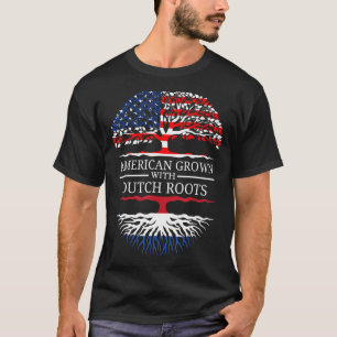 Camiseta Estadounidense Crecido Con Raíces Holandesas, Holl