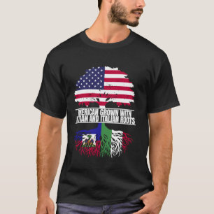 Camiseta Estadounidense creció con patrimonio de bandera it