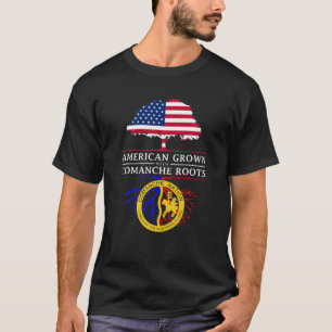 Camiseta Estadounidense creció con raíces comanche-nativa