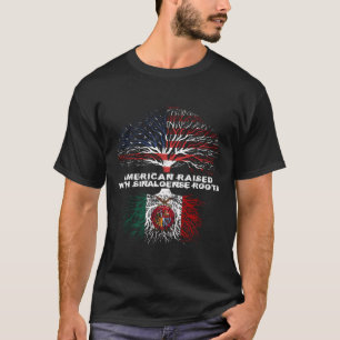 Camiseta Estadounidense criado con raíces sinaloenses Sinal