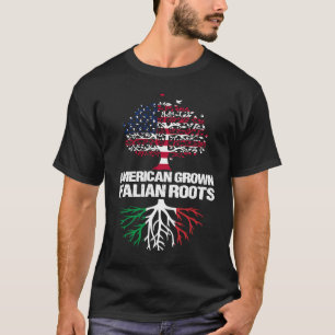 Camiseta Estadounidense cultivó raíces italianas norteameri