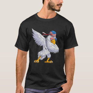 Camiseta Estadounidense Dabbing Eagle Bandera Estadounidens