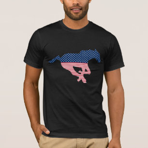 Camiseta estadounidense de caballos