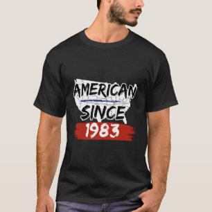 Camiseta Estadounidense desde 1983 Mapa norteamericano