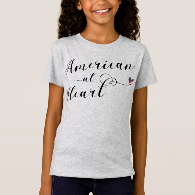 Camiseta Estadounidense en Heart Tee, EEUU (Anverso)