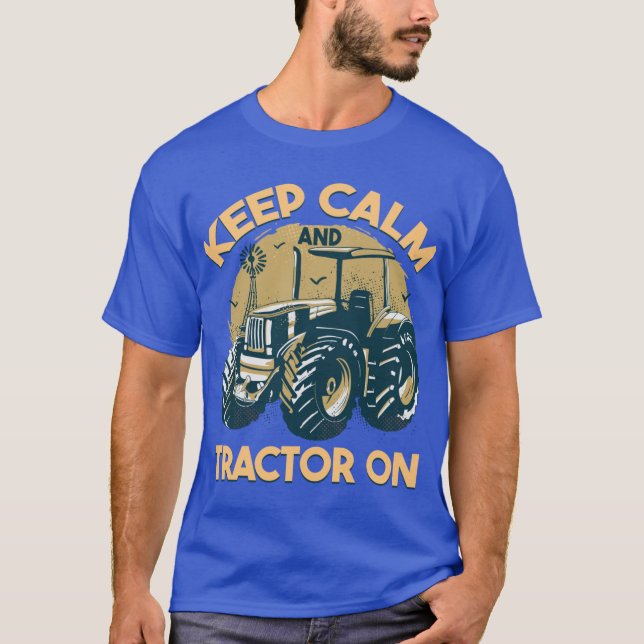 Camiseta Estadounidense estilo cómico de granjero medio occ (Anverso)