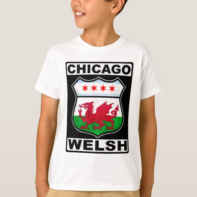 Camiseta Estadounidense galés de Chicago (Anverso)