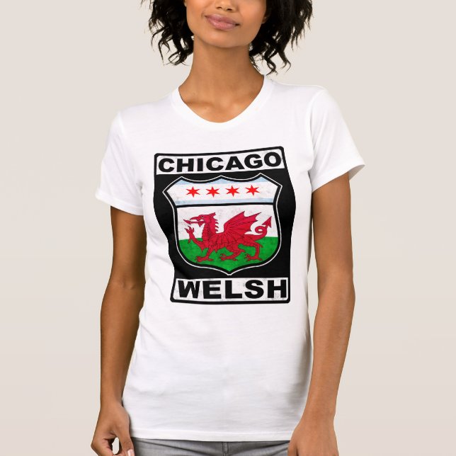 Camiseta Estadounidense galés de Chicago (Anverso)