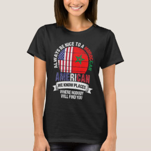 Camiseta Estadounidense Marroquí Conocemos Lugares Donde Pa