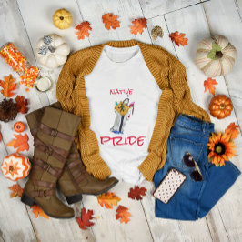 Camiseta Estadounidense Nativo Todavía Aquí Ayasha Personal