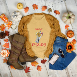 Camiseta Estadounidense Nativo Todavía Aquí Ayasha Personal