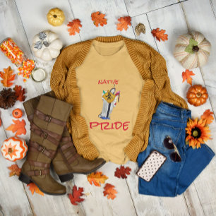 Camiseta Estadounidense Nativo Todavía Aquí Ayasha Personal