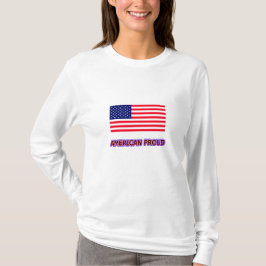 Camiseta Estadounidense Orgulloso De La Plantilla De Zazzle