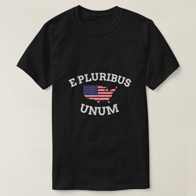 Camiseta Estadounidense Patriota E Pluribus Unum Estados Un (Diseño del anverso)