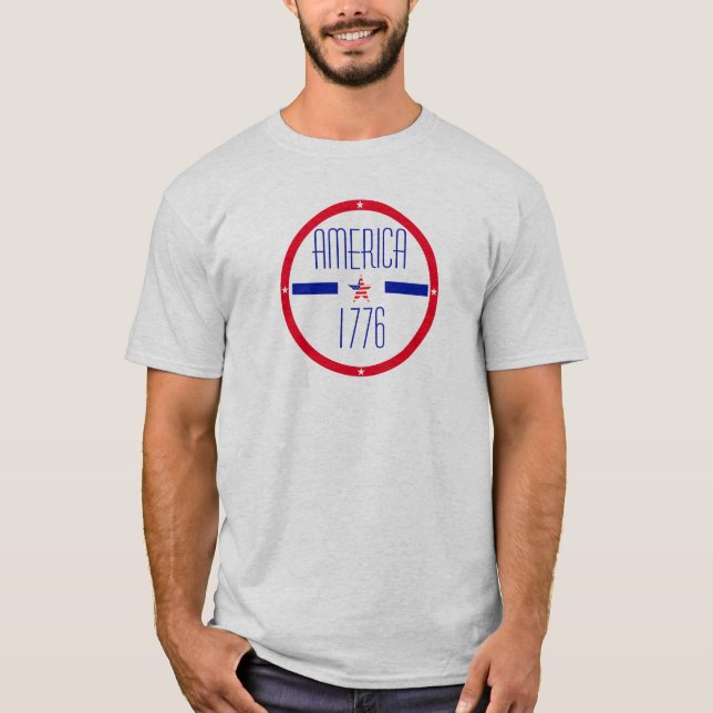 Camiseta Estadounidense Patriótico (Anverso)