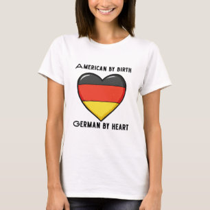 Camiseta Estadounidense por nacimiento, alemán por corazón