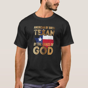Camiseta Estadounidense Por Nacimiento Texan Por La Gracia