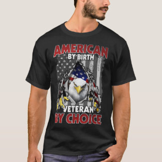 Camiseta Estadounidense Por Nacimiento Veterano Por Elecció