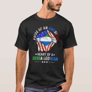 Camiseta Estadounidense sierraleonés América Orgullo Leon E