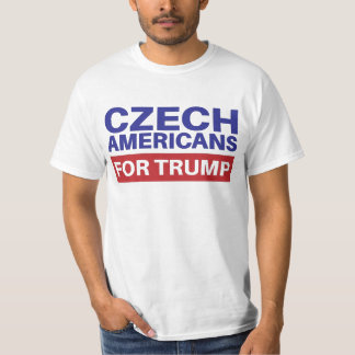 Camiseta Estadounidenses checos por Trump - República de El