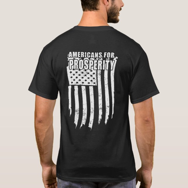 Camiseta Estadounidenses por la Prosperidad (Reverso)
