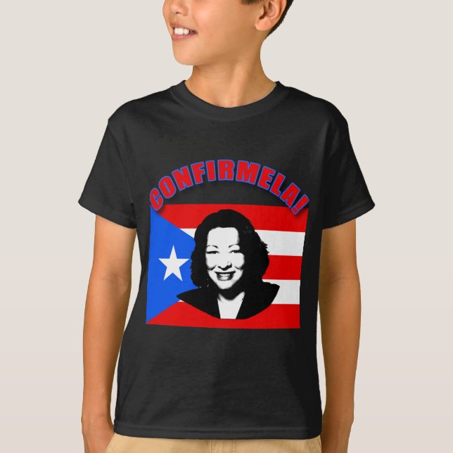 Camiseta Estafa Bandera de Puerto Rico de CONFIRMELA (Anverso)