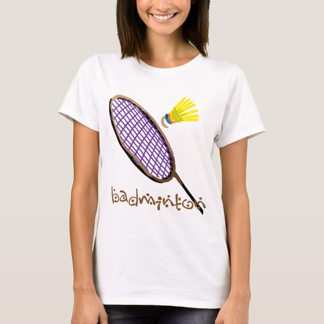Camiseta Estafa de bádminton púrpura (Anverso)
