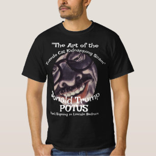 Camiseta Estafa de secuestro de gato esmoquin Art Donald Tr