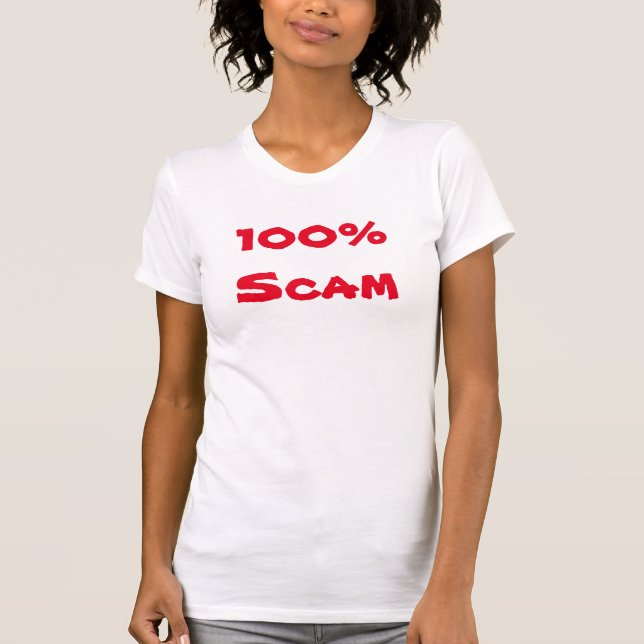 Camiseta Estafa del 100% (Anverso)