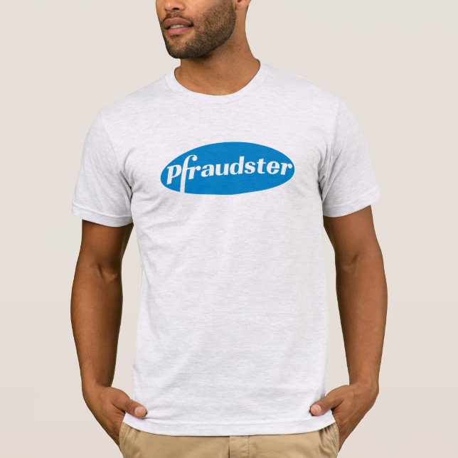 Camiseta Estafador - Parodia del logotipo de Pfizer (clásic (Anverso)