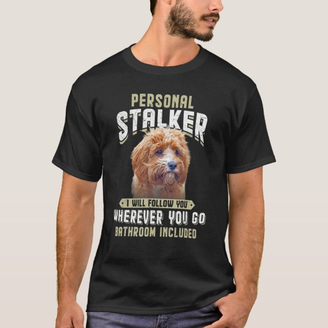 Camiseta Estalker personal te seguiré Cavapoo (Anverso)