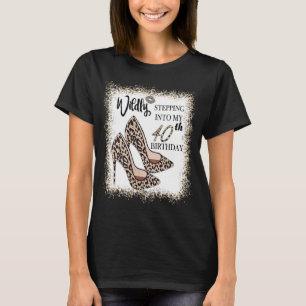 Camiseta Estallando salvaje en mi talón de leopardo de cump