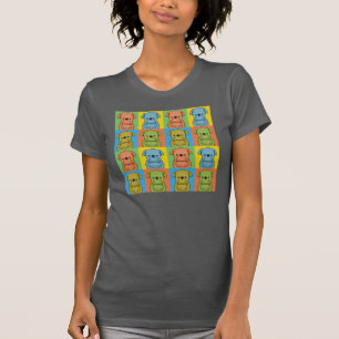 Camiseta Estallido-Arte del dibujo animado del perro de