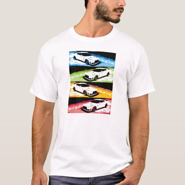 Camiseta Estallido-arte GTR de Nissan (Anverso)