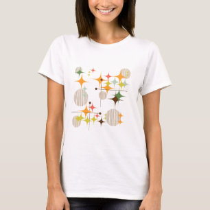 Camiseta Estallidos de estrellas y globos modernos de media