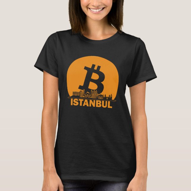 Camiseta Estambul Bitcoin Maximalist Bitcoin Istanbul Skyl (Anverso)