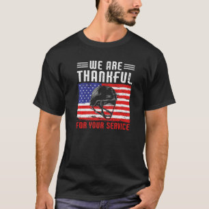 Camiseta Estamos Agradecidos Por Su Servicio Bandera Estado