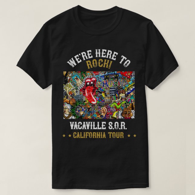 Camiseta Estamos aquí para Rock Pullover (Diseño del anverso)