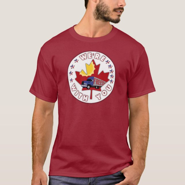 CAMISETA ESTAMOS CON USTED (Anverso)